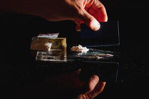Droge verwenden und verboten Substanzen foto