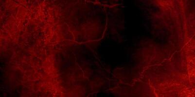 unheimlich Jahrgang rot Grunge Textur auf dunkel Zement Mauer Hintergrund. foto