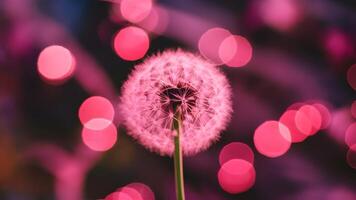 ai generiert abstrakt verwischen Hintergrund Eigenschaften schön Rosa Bokeh bewirken foto