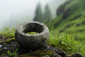 ai generiert heiter Ring Landschaft. generieren ai foto