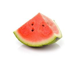 Wassermelone lokalisiert auf weißem Hintergrund foto