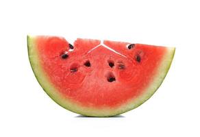 Hälfte der Wassermelone isoliert auf weiß foto
