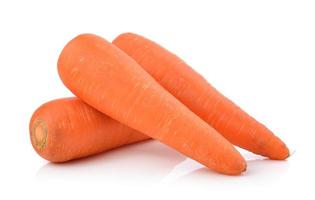 Karotten isoliert auf weißem Hintergrund foto
