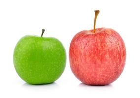 Äpfel auf weißem Hintergrund foto