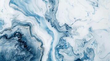 ai generiert Umarmung das zeitlos Schönheit von Marmor mit diese Weiß und Blau abstrakt Hintergrund foto