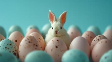 ai generiert ein charmant und einfallsreich Foto mit Ostern Eier