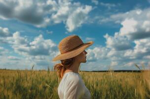 ai generiert Sommer- Tag Betrachtung foto