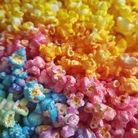 ai generiert LGBT-Thema bunt Popcorn foto