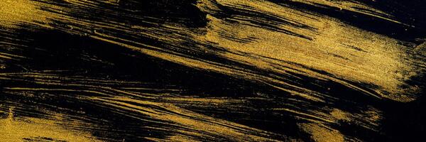 golden Kurven auf Schwarz, elegant Netz Banner Design. foto