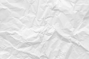 künstlerisch Wiedergabe, zerknittert Weiß Papier Textur abstrakt Hintergrund. foto