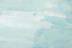 still Wellen, abstrakt Aquarell Hintergrund Textur im Blau. foto