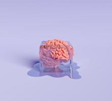 Gehirn in einem Eiswürfel foto
