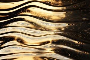 ai generiert glitzernd Wasser Wellen Erstellen ein faszinierend abstrakt Muster. generativ ai foto