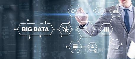 Big-Data- und Business-Intelligence-Analytics-Konzept foto