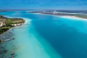 Bacalar Sieben Farben Lagune im Quintana roo foto