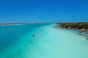 Bacalar Sieben Farben Lagune im Quintana roo foto