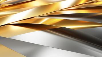 ai generiert Silber und Gold Gradient Hintergrund foto