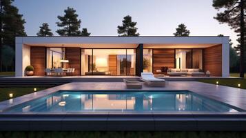ai generiert minimalistisch Zuhause Design hoch Qualität foto