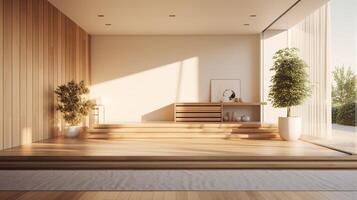 ai generiert minimalistisch Zuhause Design hoch Qualität foto