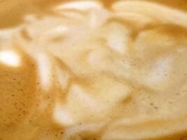 Kaffee Schaum. Textur von Kaffee Schaum. abstrakt Hintergrund foto