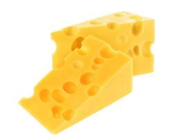 Käse lokalisiert auf weißem Hintergrund foto