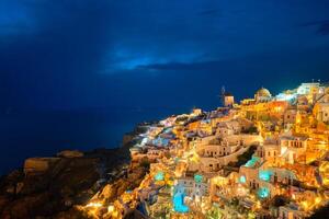 berühmt griechisch Tourist Ziel oia, Griechenland foto