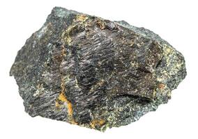 roh peridotitisch Komatiit Mineral isoliert foto