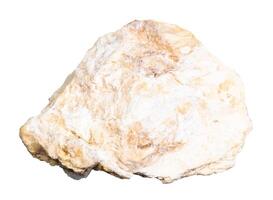 unpoliert Xonotlit Mineral isoliert auf Weiß foto