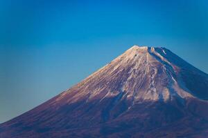 ein Sonnenuntergang von Berg Fuji in der Nähe von Suruga Küste im Shizuoka lange Schuss foto