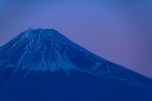 ein Sonnenuntergang von Berg Fuji in der Nähe von Suruga Küste im Shizuoka lange Schuss foto