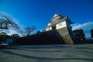 Odawara Schloss im Kanagawa breit Schuss foto