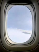 Fenster des Flugzeugs foto