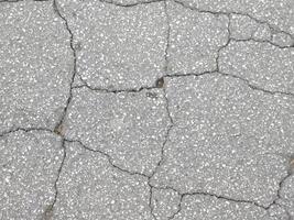 Textur von draussen Erdrutsch Straße im das Garten foto