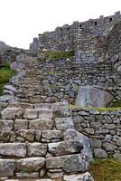 machu Picchu, Peru, 2015 - - Inka Stein Wände und Schritte Süd Amerika foto