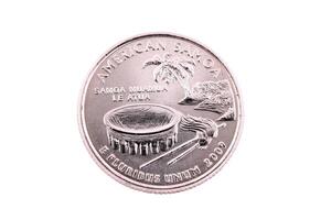 Schwänze uns amerikanisch Samoa Quartal 2009 Münze foto