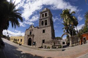 loreto alt Mission auf sonnig Tag Baja Kalifornien sur Mexiko foto