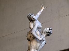 signoria Platz Florenz Italien Statue Detail foto