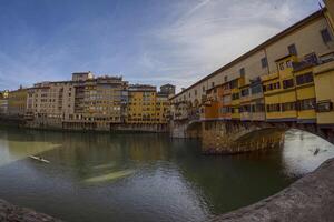 Aussicht von ponte Vecchio, Florenz, Italien foto