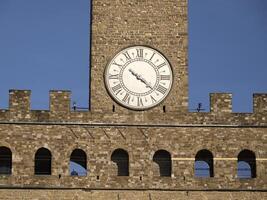 alt Palast Palazzo Vecchio Detail Florenz Italien foto