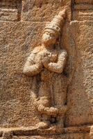 Hindu Gott Hanuman im Achyutaraya Tempel. Hampi, Karnataka, Indien foto