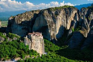 Kloster von rousanou im Meteora im Griechenland foto