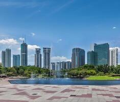 Horizont von zentral Geschäft Kreis von kuala lumpur, Malaysia foto