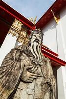 wat pho Stein Wächter, Thailand foto