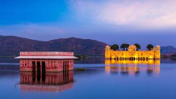 jali Mahal Wasser Palast. Jaipur, Rajasthan, Indien foto