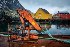 Nusfjord Angeln Dorf im Norwegen foto