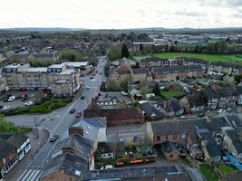 Antenne Aussicht von zentral Leighton Bussard Stadt, Dorf von England großartig Großbritannien. März 29., 2024 foto