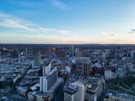 Stadt Center Gebäude von Birmingham zentral Stadt von England vereinigt Königreich während Sonnenuntergang. März 30., 2024 foto