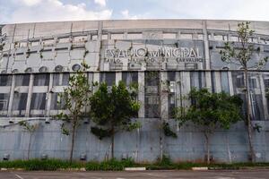 schön Mauer Kunst durch das Korinther Stadion. sao Paulo, Brasilien. März 13 2024. foto