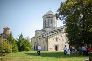 Georgia, Martvili 01 September 2018 Kloster ist ein georgisch klösterlich Komplex. martvili-chkondidi Kathedrale foto