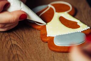 Backen, zeichnen auf Backen, Muster foto